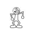 dancing stickman Slack emoji