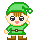 elf waving Slack emoji