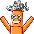 orange hype Slack emoji