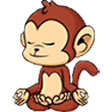 yoga monkey Slack emoji