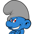 evil smurf Slack emoji