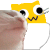 meow googly vibing cat Slack emoji