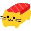meow sushi flip Slack emoji