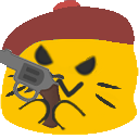 meow beret gun Slack emoji