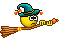 witch broomstick Slack emoji
