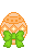 easter egg greeting orange Slack emoji