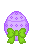easter egg greeting purple Slack emoji