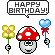 happy birthday mushroom Slack emoji
