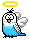 angel bird blue Slack emoji