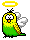 angel bird green yellow Slack emoji