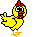 chicken eek Slack emoji