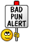 bad pun alert Slack emoji