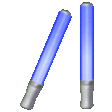 glowsticks blue Slack emoji