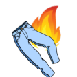 jeans lit Slack emoji