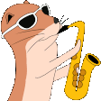 otter sax Slack emoji