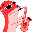 otter sax overload Slack emoji