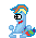 mlponydance pbj rainbowdash Slack emoji