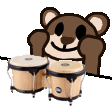 otter bongo Slack emoji