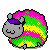 sheepy neon Slack emoji