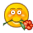 flower in mouth Slack emoji