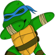 leo dab ninja turtles Slack emoji