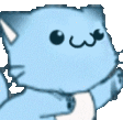 kitty flail Slack emoji