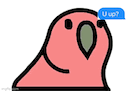 u up party parrot Slack emoji