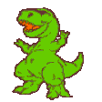 dinosaur dance Slack emoji