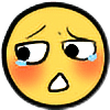 confused blush Slack emoji
