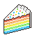 rainbow cake slice Slack emoji