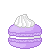 macaron purple Slack emoji