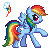 rainbow dash mlpony Slack emoji