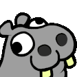 hippo bonk Slack emoji
