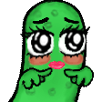 pickle shy Slack emoji