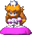 princess peach sitting Slack emoji