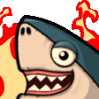 evil shark Slack emoji