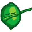 lime dab Slack emoji