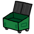 dumpster Slack emoji