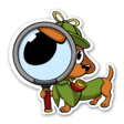detective dog Slack emoji