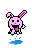 drooling bunny Slack emoji
