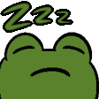 zzz frog Slack emoji