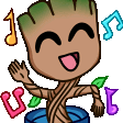 dancing groot Slack emoji