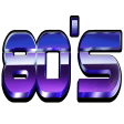 retro 80s shiny text Slack emoji