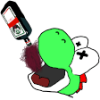 yoshi drunk Slack emoji