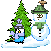 bird snowman Slack emoji