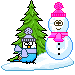 bird snowman Slack emoji