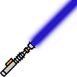 lightsaber dark blue Slack emoji