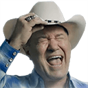 screaming cowboy Slack emoji