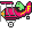 frog plane Slack emoji
