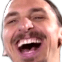 zlatan laughing Slack emoji